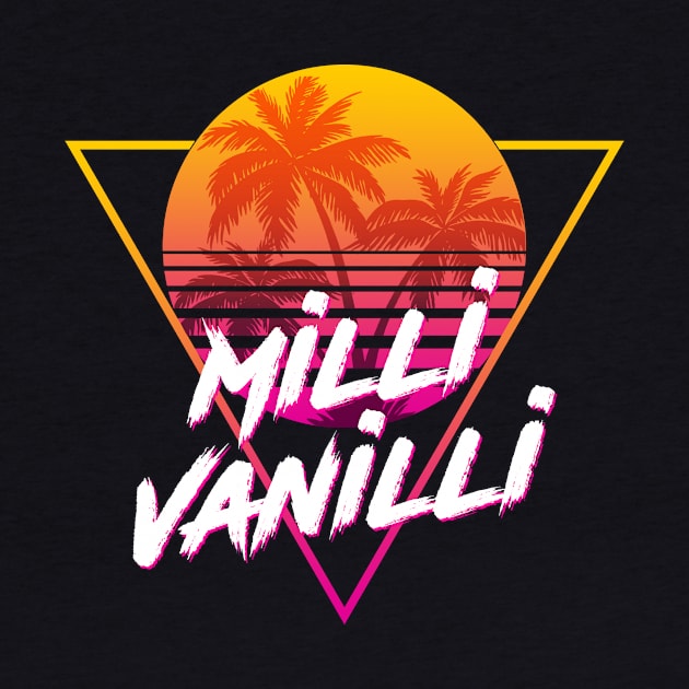 Milli Vanilli - Proud Name Retro 80s Sunset Aesthetic Design by DorothyMayerz Base